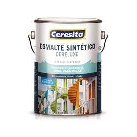 Esmalte sintético 1 galón cereluxe negro brillante ceresita