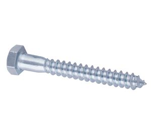 Tornillo Tirafondo 5/16 x 2 1/2''zincado 2 unidades Imporper.