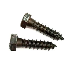 Tornillo Tirafondo 5/6 x 1 1/2''pavonado 2 unidades Imporper.