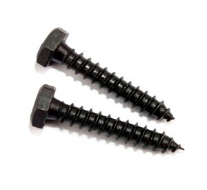 Tornillo Tirafondo 3/8 x 2''pavonado 2 unidades Imporper.