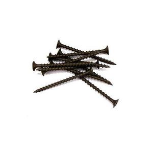 Tornillo Volcanita Roscalata gruesa N°6 x 2 1/4'' CRS negro 10 unidades Imporper