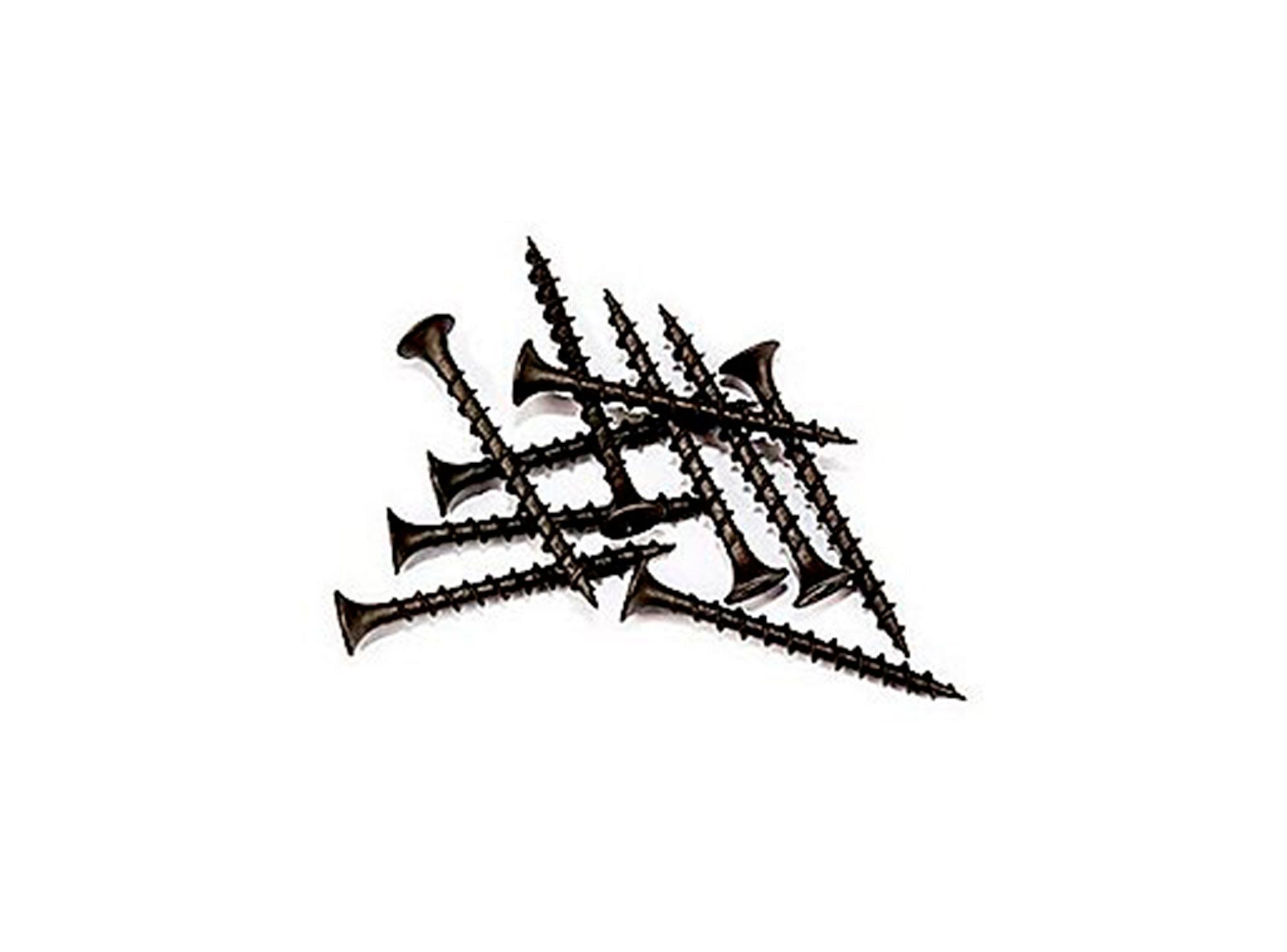 Tornillo Volcanita Roscalata gruesa N°6 x 1 5/8'' CRS negro 10 unidades Imporper
