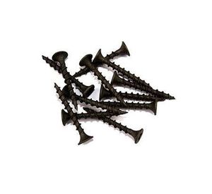 Tornillo Volcanita Roscalata gruesa N°6 x 1 1/4'' CRS negro 10 unidades Imporper