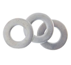 Golilla plana corriente 1/4'' zincada 4 unidades Imporper