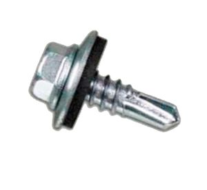 Tornillo autoperforante hexagonal N°10 x 3/4'' con golilla y goma Imporper