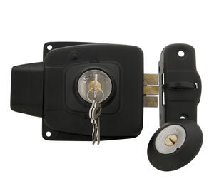 Cerradura sobreponer eléctrica negra 2050-CI Scanavini