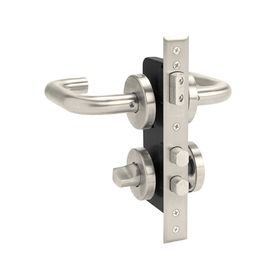 Cerradura embutida manilla baño plata 1044-960U Scanavini