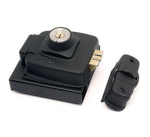 Cerradura sobreponer eléctrica negra 2050-30CA Scanavini