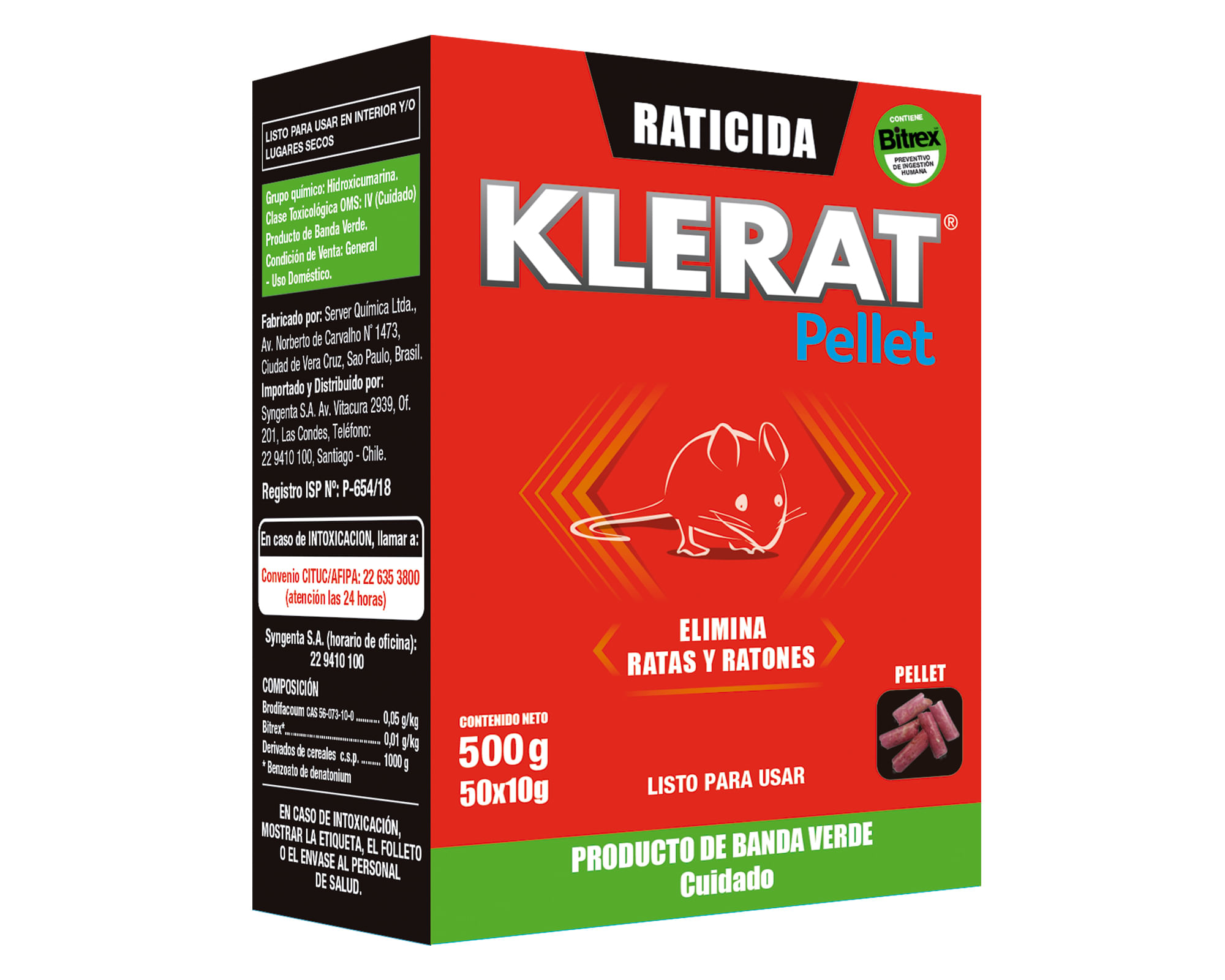 Raticida Pellet Gold 500g Klerat