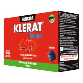 Raticida bloques parafinados gold 500 g klerat