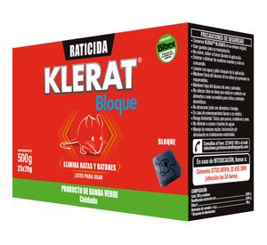 Raticida bloques parafinados gold 500 g klerat