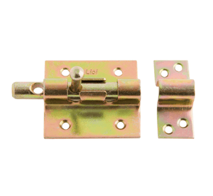 Picaporte base recta 70 mm candado zincado Lioi