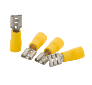 Terminal aislado hembra tipo paleta 6,9 mm amarillo Mec