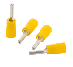 Terminal aislado pin macho 2 mm amarillo Mec