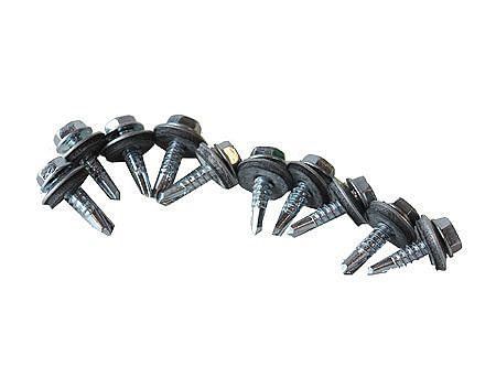 Autoperforante hexagonal #10 con golilla. 3/4''. Vhe