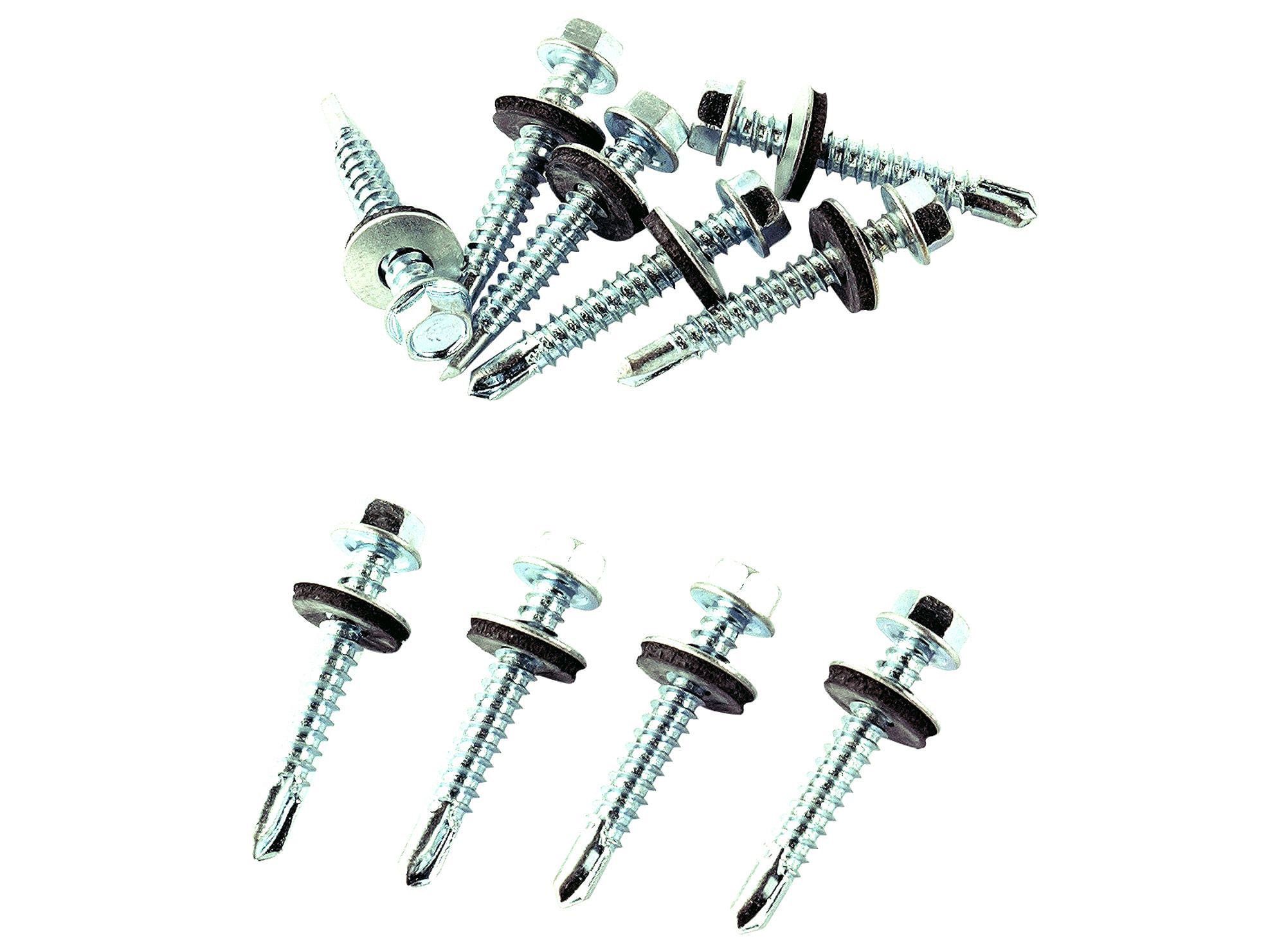 Autoperforante hexagonal con golilla 12 mm x 1 1/2'' 10 unidades Easy Fix