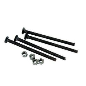 Perno coche 5/16x5'' pavonado 4 unidades