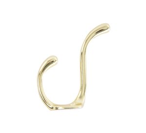 Gancho percha doble 100 mm bronceado Lioi