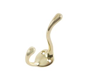 Gancho percha doble 100 mm bronceado Lioi