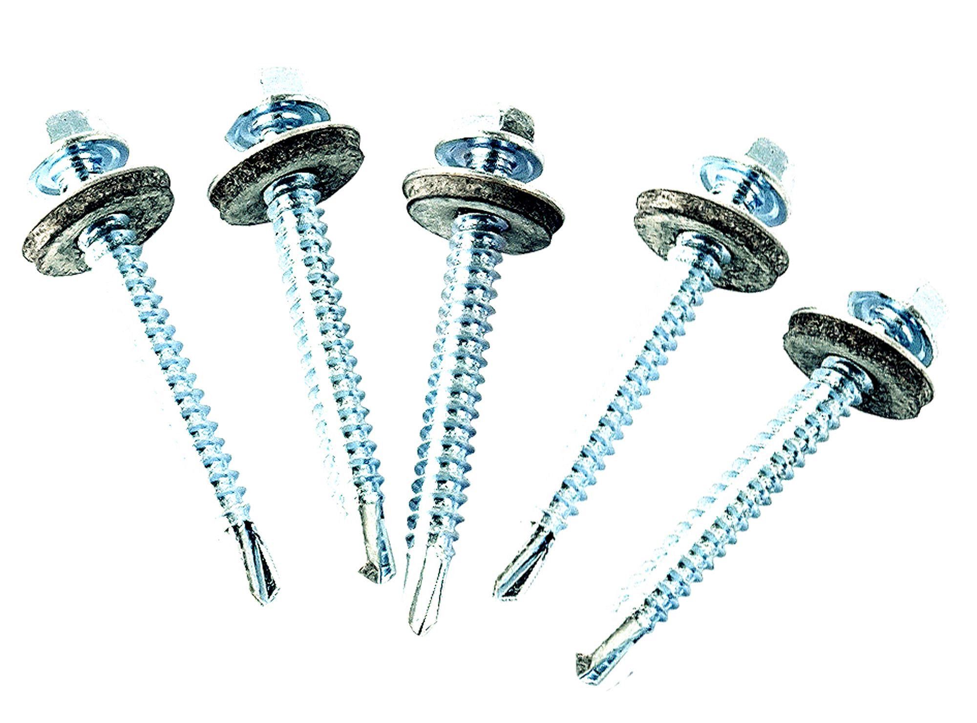 Autoperforante hexagonal con golilla. 12 mm x 2’’. Easy Fix