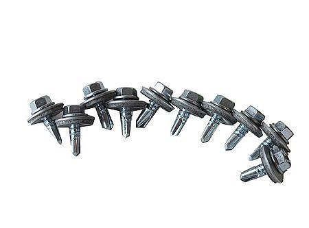Autoperforante hexagonal #12 con golilla. 5/8''. Vhe