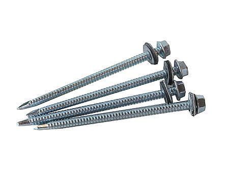 Autoperforante hexagonal con golilla. 1/4 x 4''. Vhe