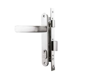 Cerradura embutir manilla acceso cromado Poli