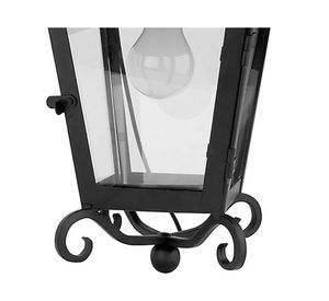 Farol pared 1L E27 Georgean negro Euro