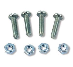 Perno cocina ranura combinada con tuerca zb. 1/4'' x 1''. Easy Fix