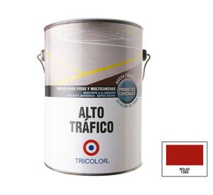 Pintura piso 1 galón Alto tráfico rojo Tricolor