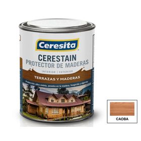 Protector de madera 1/4 galón cerestain caoba mate ceresita