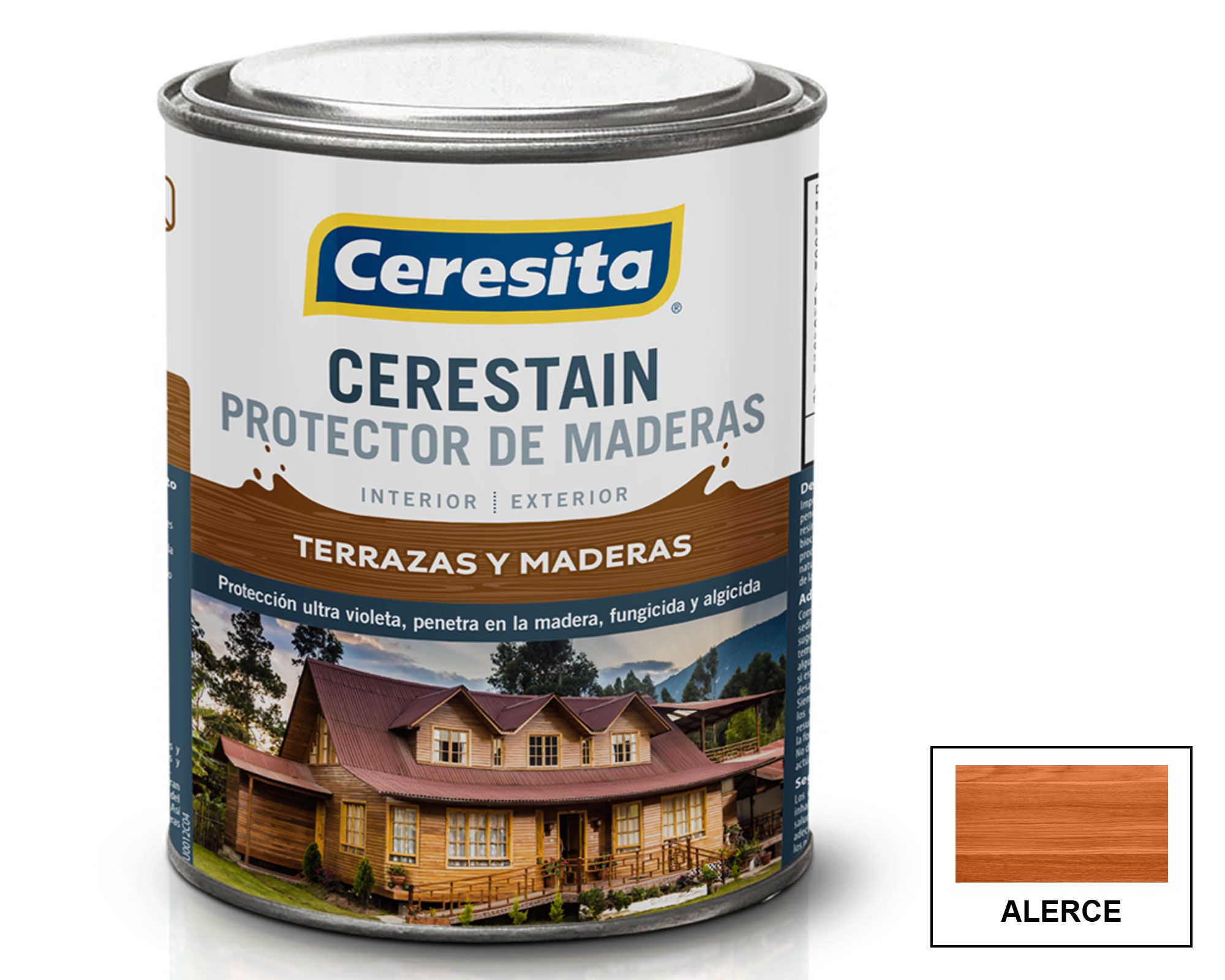 Protector de madera 1/4 galón cerestain alerce mate ceresita