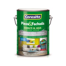 Esmalte al agua 1 galón Pieza&Fachada marfil oriental satín Ceresita