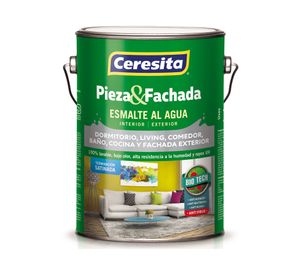Esmalte al agua 1 galón Pieza&Fachada marfil oriental satín Ceresita