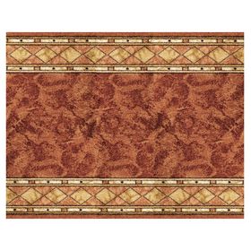 Alfombra de pasillo Madrás polipropileno terracota 67x100 cm