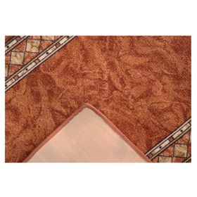 Alfombra de pasillo Madrás polipropileno terracota 67x100 cm