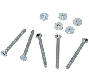 Perno cocina cabeza plana con tuerca zb. 1/4'' x 2 1/2''. Easy Fix