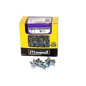 Tornillo cabeza lenteja 8mmx1'' autoperforante 100unidades Mamut