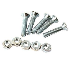 Perno cocina cabeza plana con tuerca zb. 3/16'' x 1''. Easy Fix