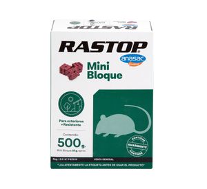 Raticida mini bloque Rastop 500g Anasac