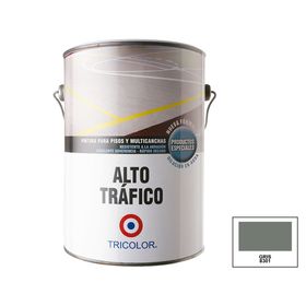 Pintura piso 1 galón Alto tráfico gris Tricolor