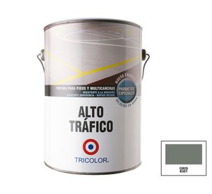 Pintura piso 1 galón Alto tráfico gris Tricolor