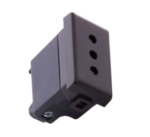 Modulo toma de corriente 2 p+t 10 a 250 v gris Bticino