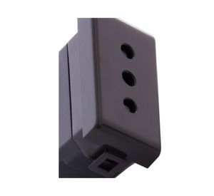 Modulo toma de corriente 2 p+t 10 a 250 v gris Bticino