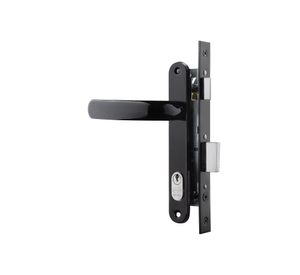 Cerradura embutir manilla oficina negro Poli