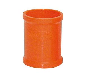Copla pvc 50 mm conduit naranjo Hoffens