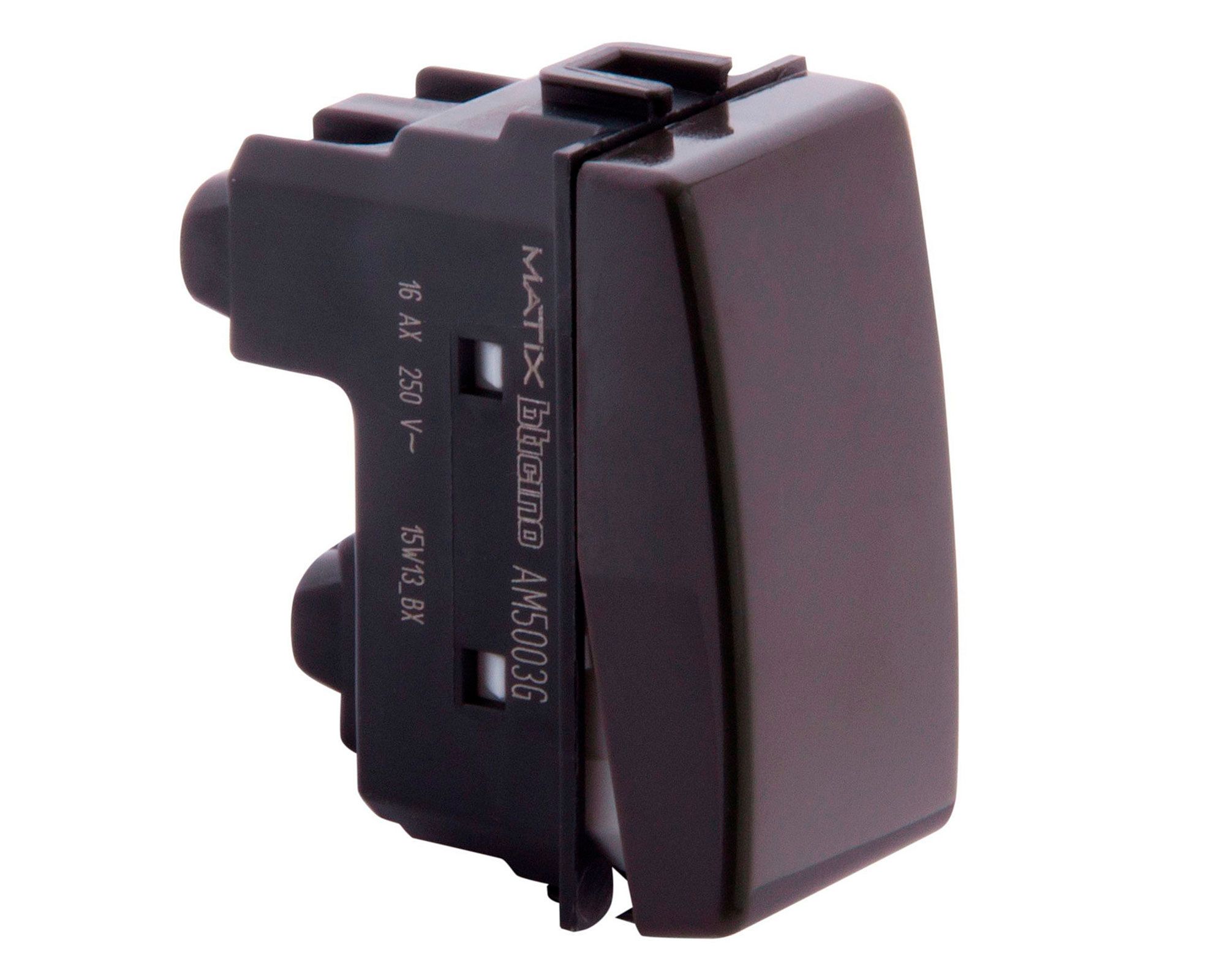 Modulo interruptor conmutador 9/24 Matix titanio Bticino | Easy.cl
