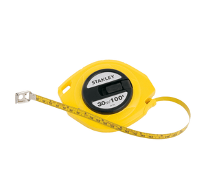 Huincha de medir metálica largo 30.0m Stanley