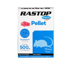 Raticida pellet Rastop ultima generación 500g Anasac