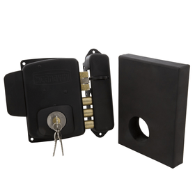 Cerradura sobreponer eléctrica 2150 negro Scanavini